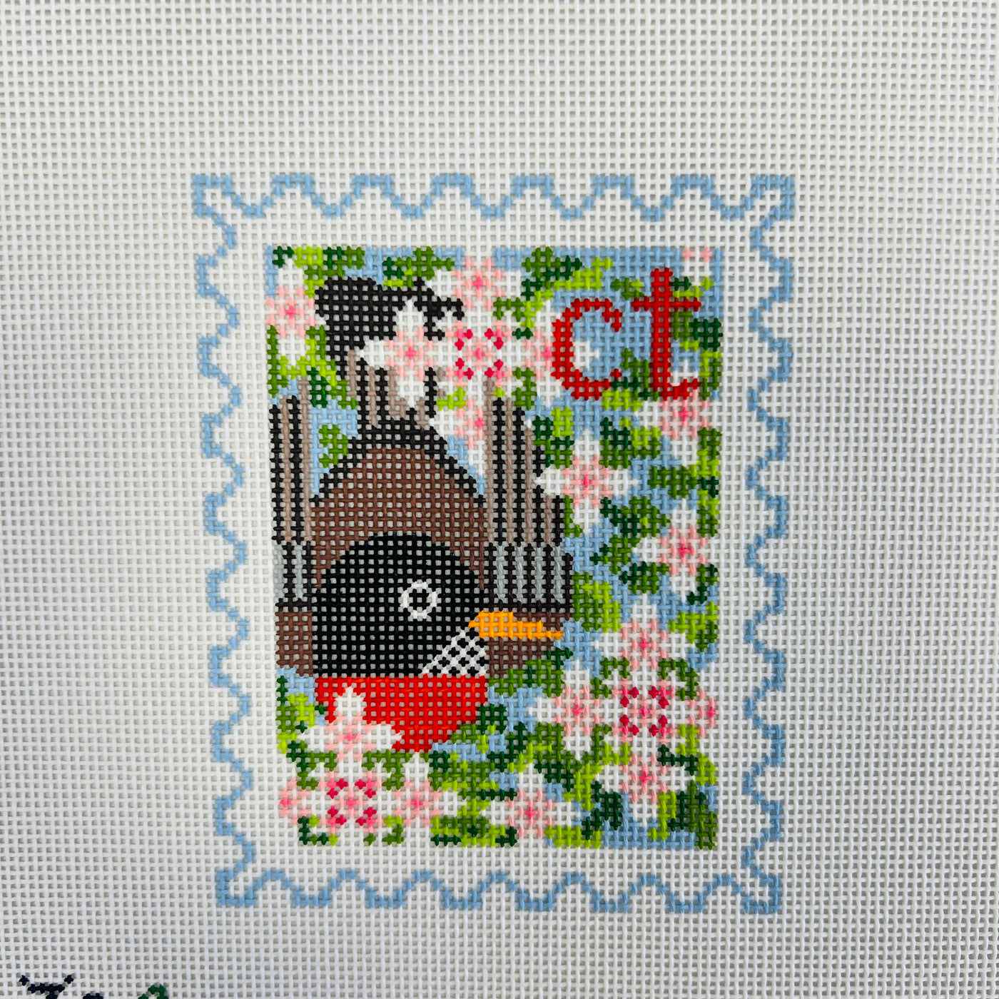 Connecticut Stamp Needlepoint Canvas