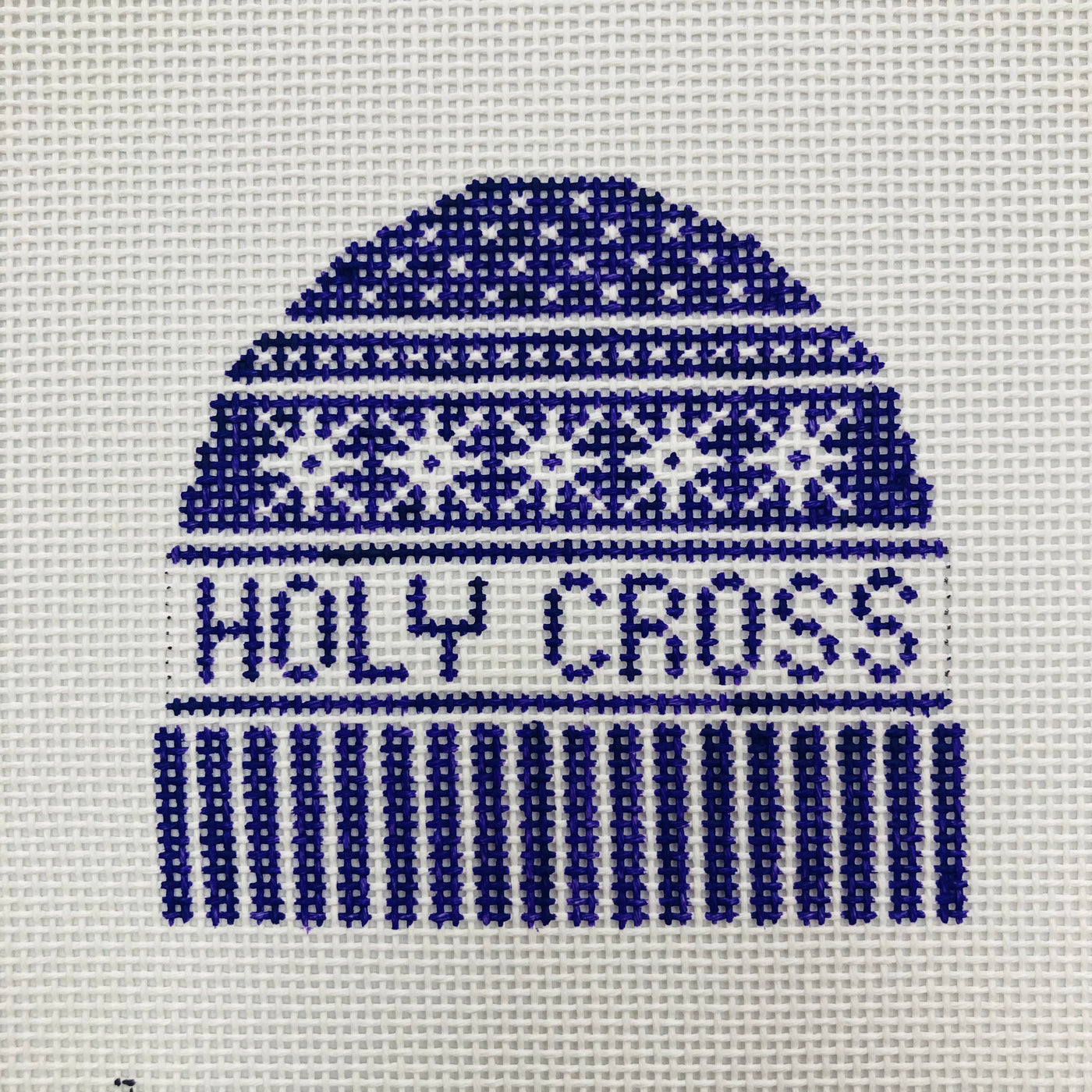 Holy Cross University Hat Ornament