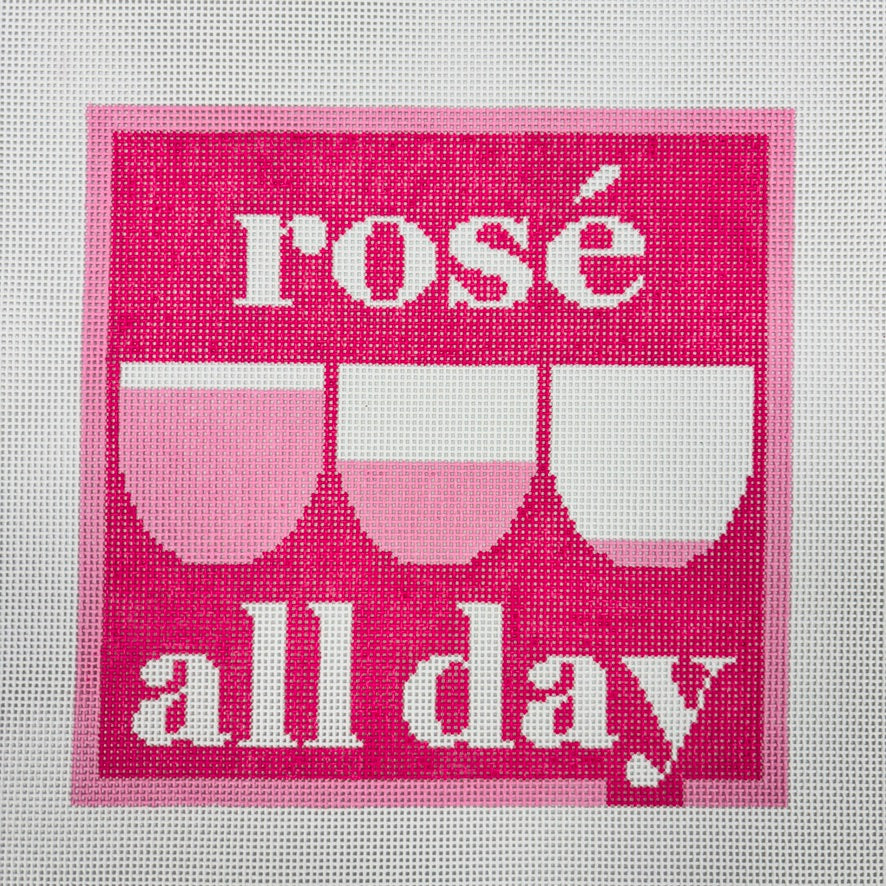 Rose All Day Needlepoint Canvas