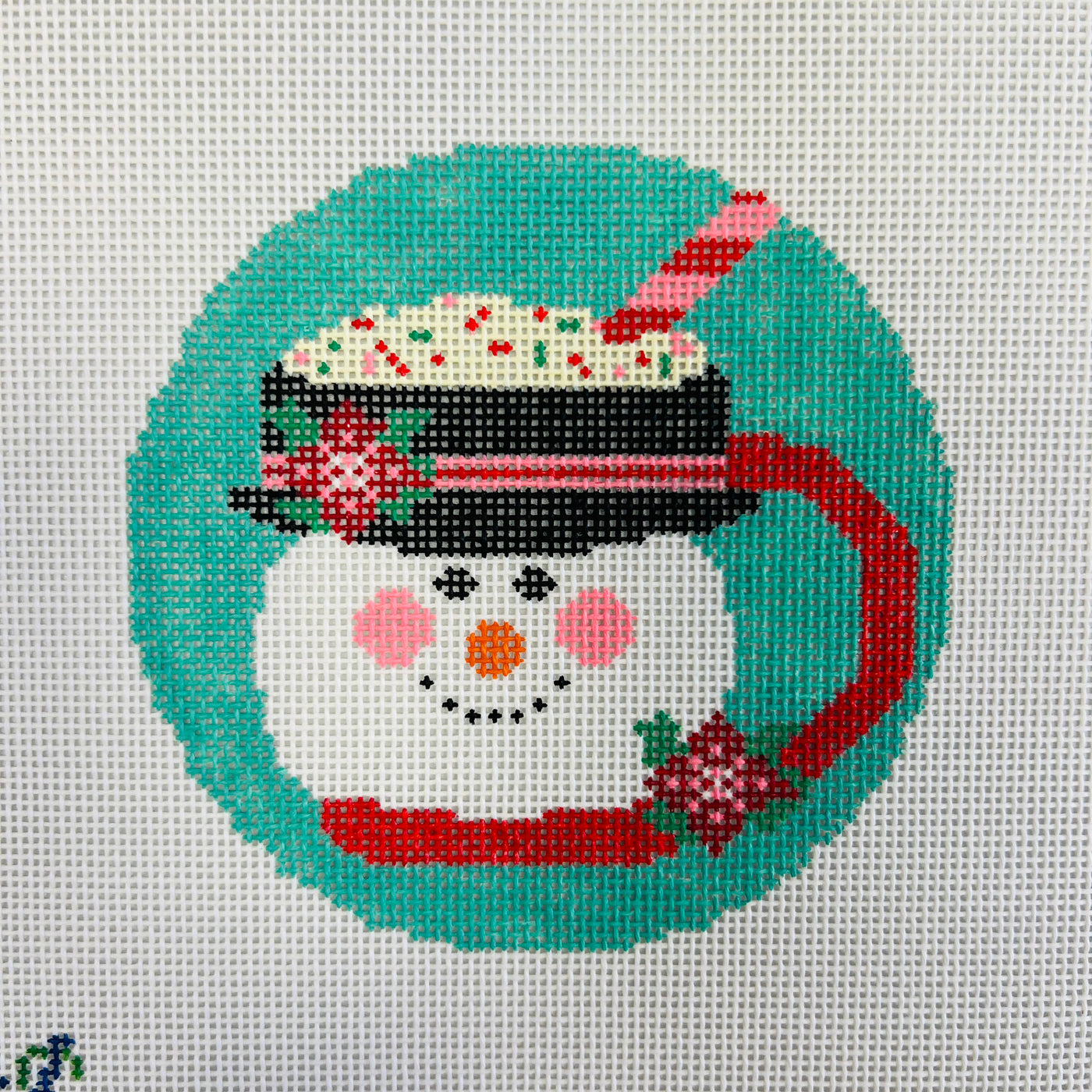 Frosty Mug Ornament Needlepoint Canvas