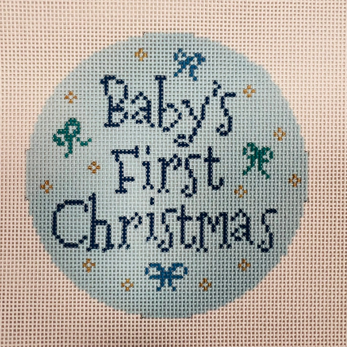 Baby's First Christmas - Blue