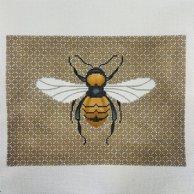 Elegant Bee Tray Insert Needlepoint Canvas