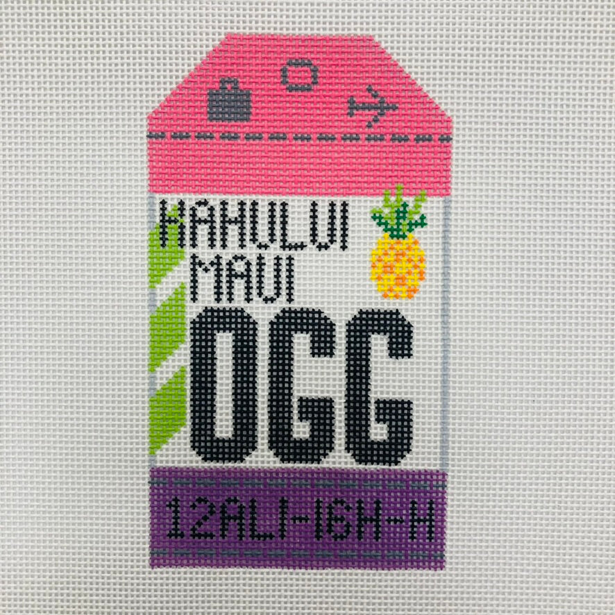 Maui Retro Travel Tag