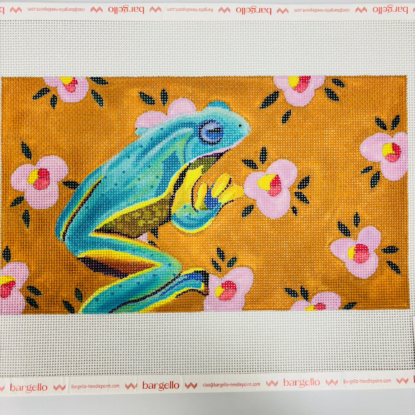 Frog Clutch Needlepoint Canvas