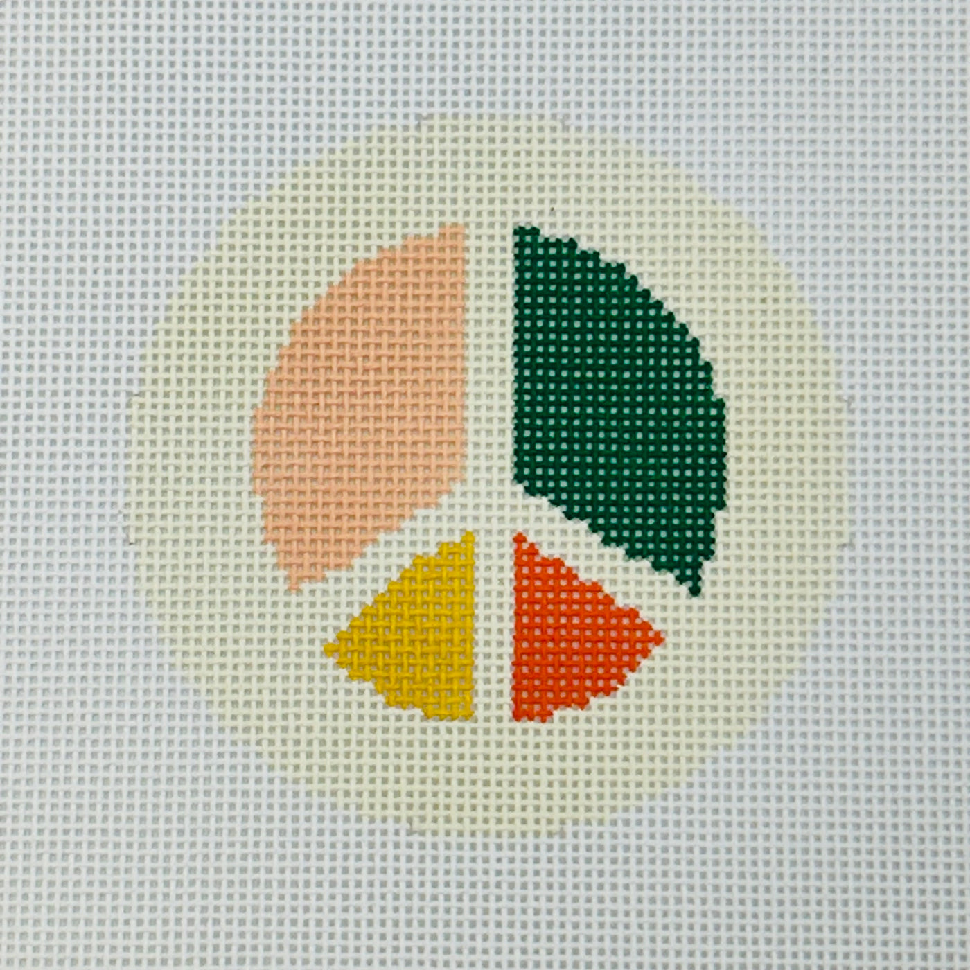 Peace Round Needlepoint Canvas