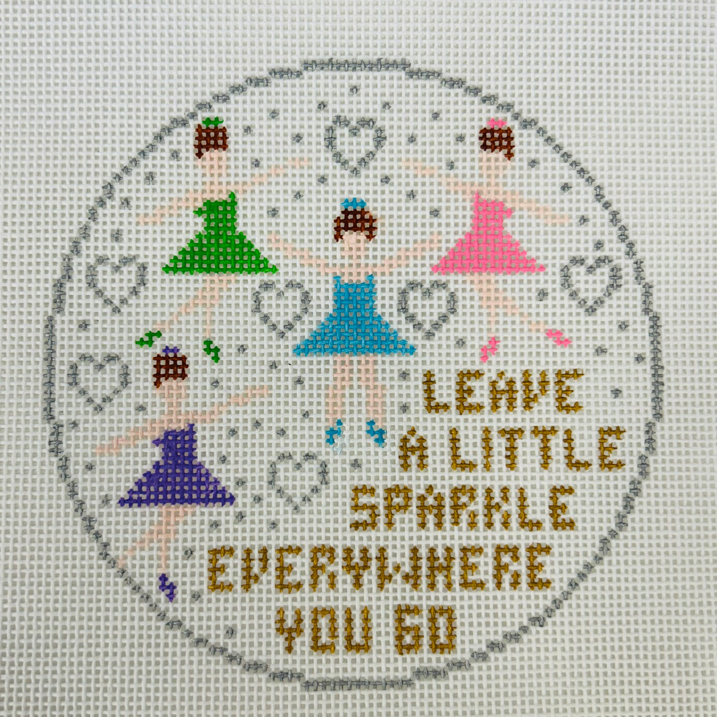 Leave A Little Sparkle Round Ornament