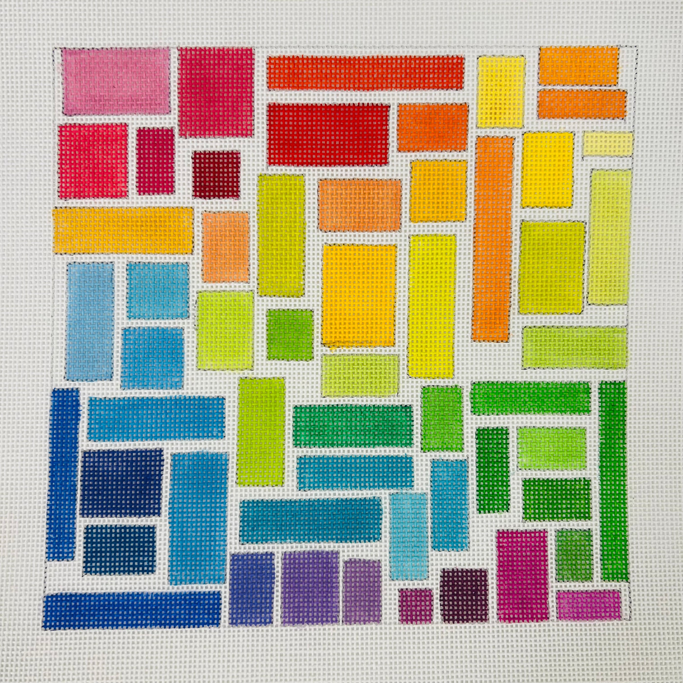 Bright Mosaic Needlepoint Canvas