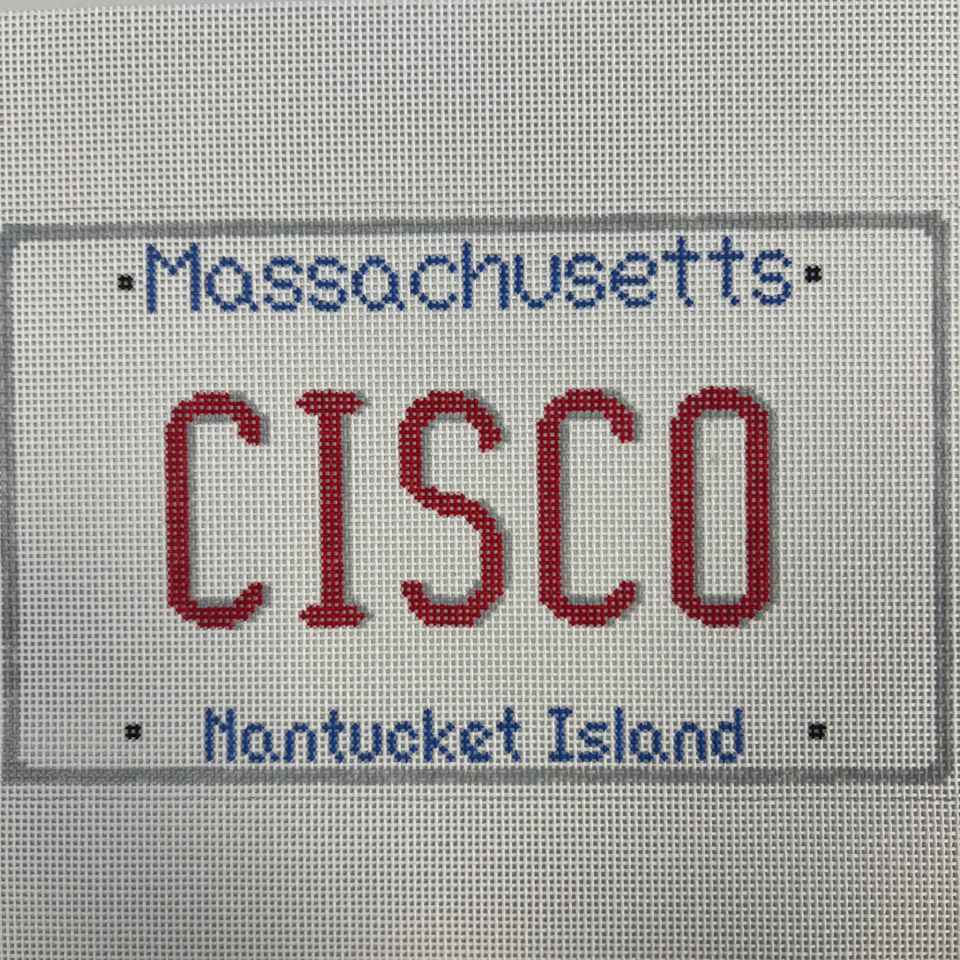 Cisco Plate Needlepoint Canvas