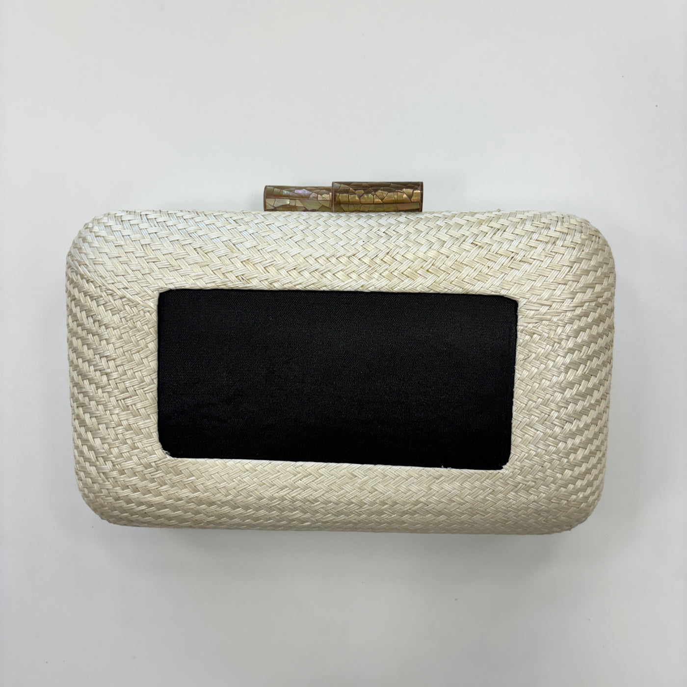 Fancy Clutch - Ivory/white for Needlepoint Inserts