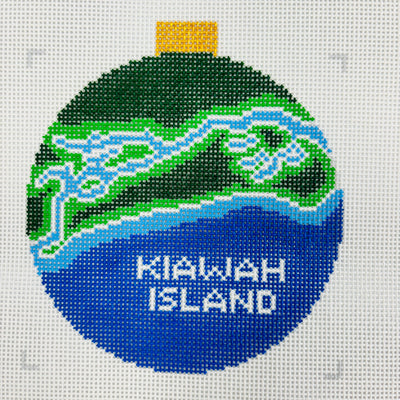 Kiawah Coaster/Ornament Needlepoint Canvas