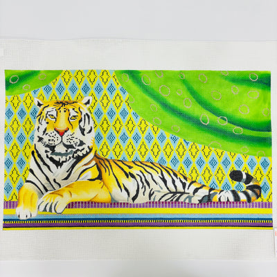 Old World Tiger Needlepoint Canvas