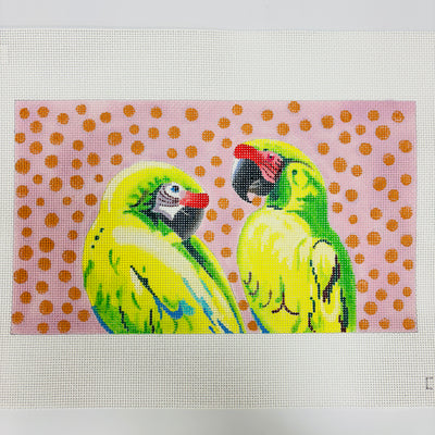 Parrot Pals Clutch Needlepoint Canvas