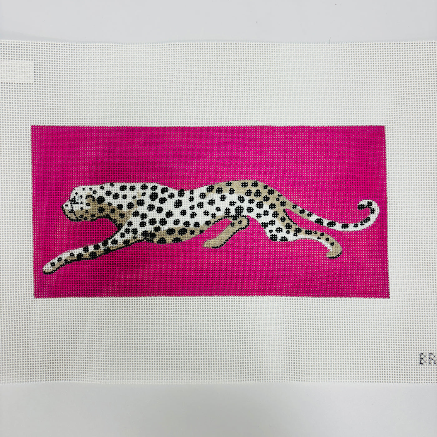 Pink Leopard Needlepoint Canvas