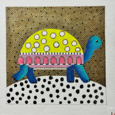 Taffy the Turtle Needlepoint Canvas