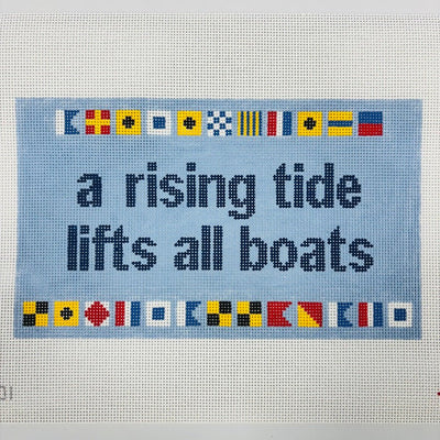 A Rising Tide (flags) needlepoint canvas - Bargello Needlepoint