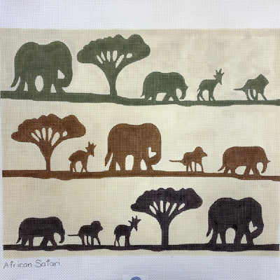 African Safari needlepoint canvas - Bargello Needlepoint