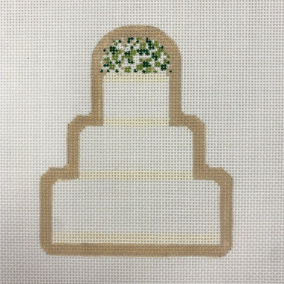 Alex Wedding Cake needlepoint canvas - Bargello Needlepoint