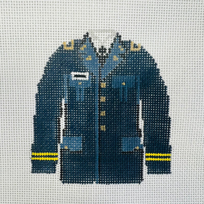 Army Dress Uniform Ornament needlepoint canvas - Bargello Needlepoint