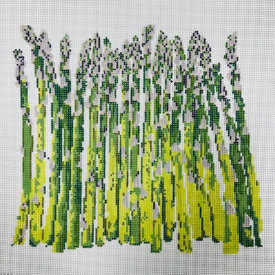 Asparagus needlepoint canvas - Bargello Needlepoint