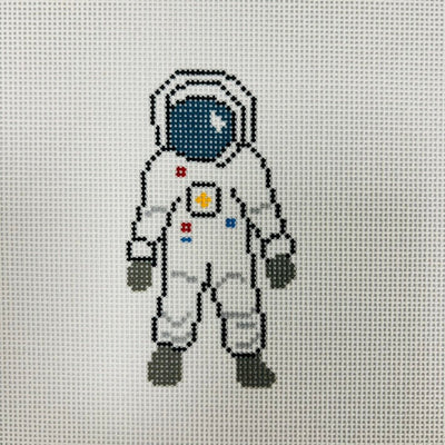 Astronaut ornament needlepoint canvas - Bargello Needlepoint