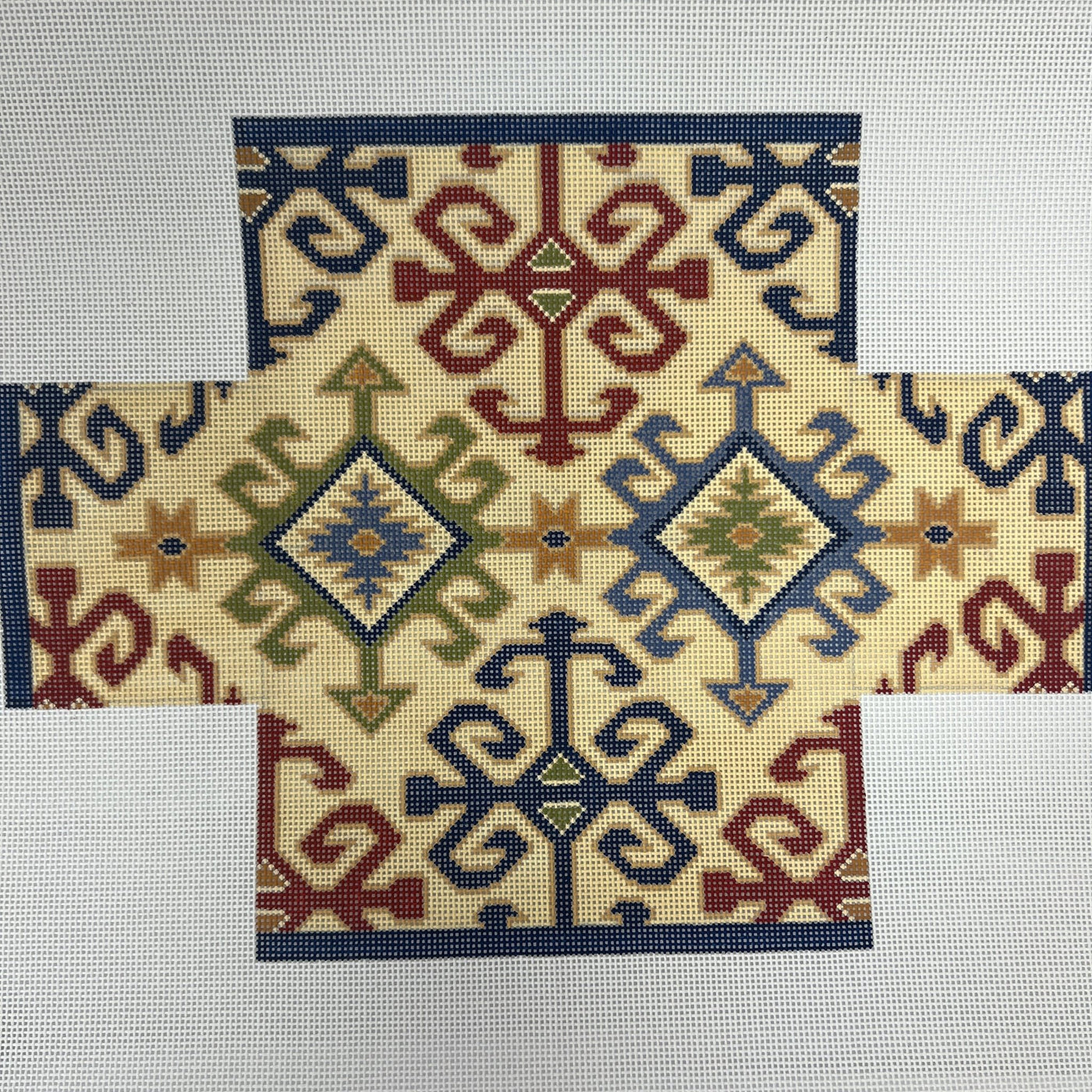 Aztec Brick Cover needlepoint canvas - Bargello Needlepoint