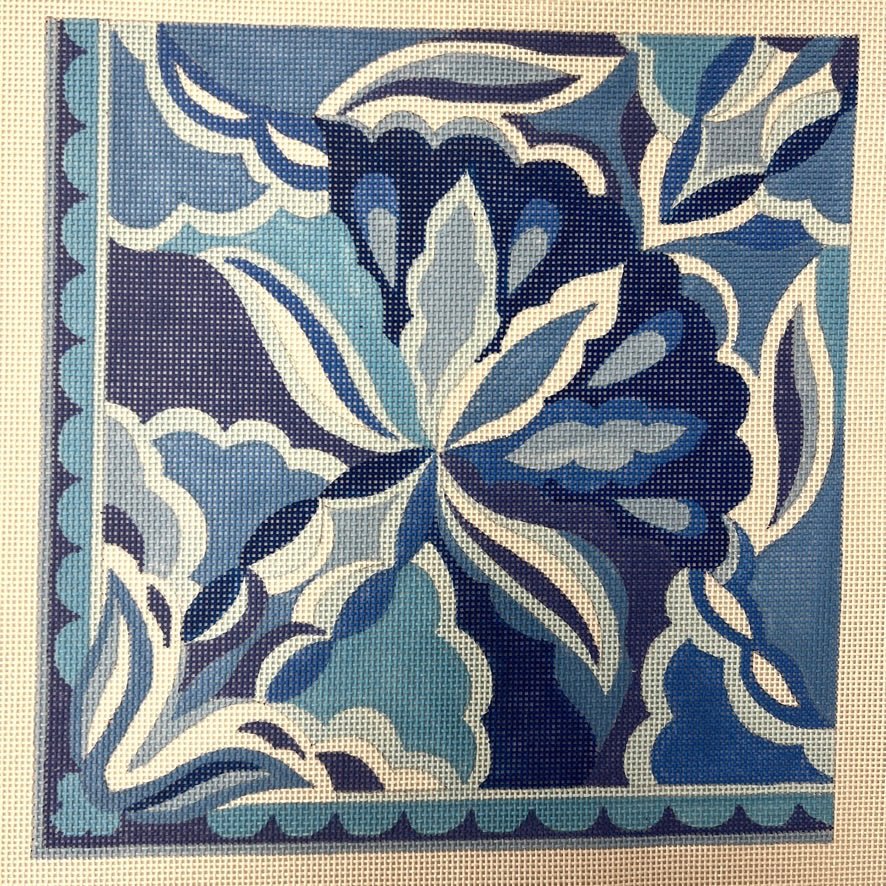 Azure Needlepoint Canvas