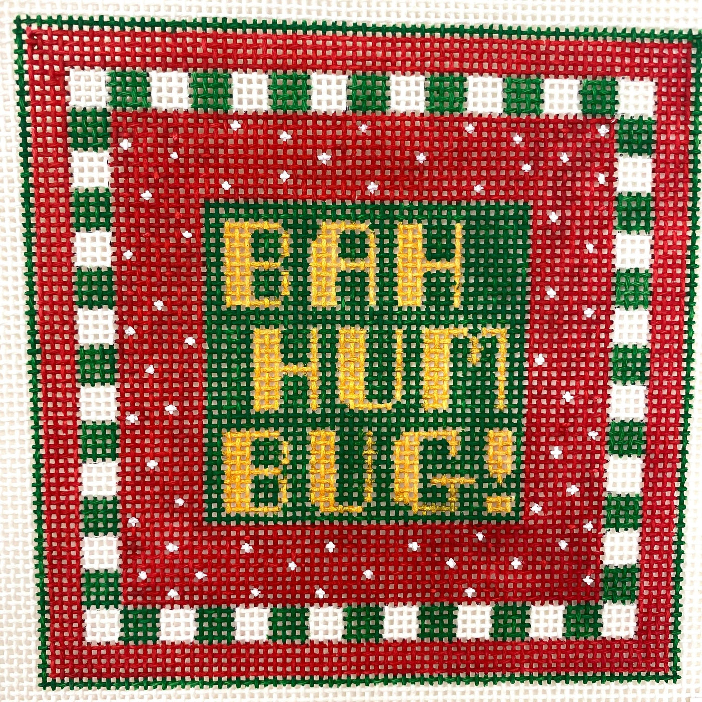 Bah Humbug needlepoint canvas - Bargello Needlepoint