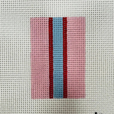 Basic Stripe Bubblegum Insert needlepoint canvas - Bargello Needlepoint