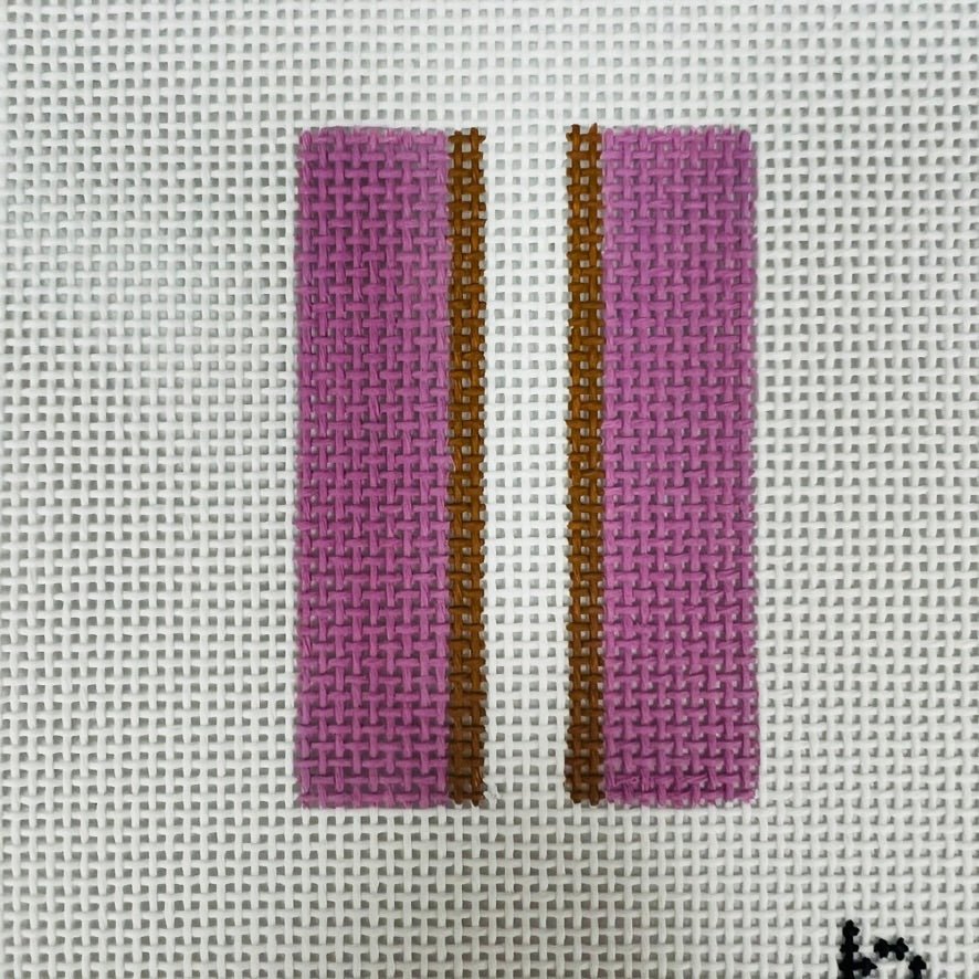 Basic Stripe Orchid Insert needlepoint canvas - Bargello Needlepoint