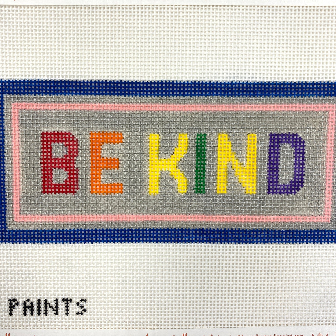 Be Kind Eyeglass Case needlepoint canvas - Bargello Needlepoint