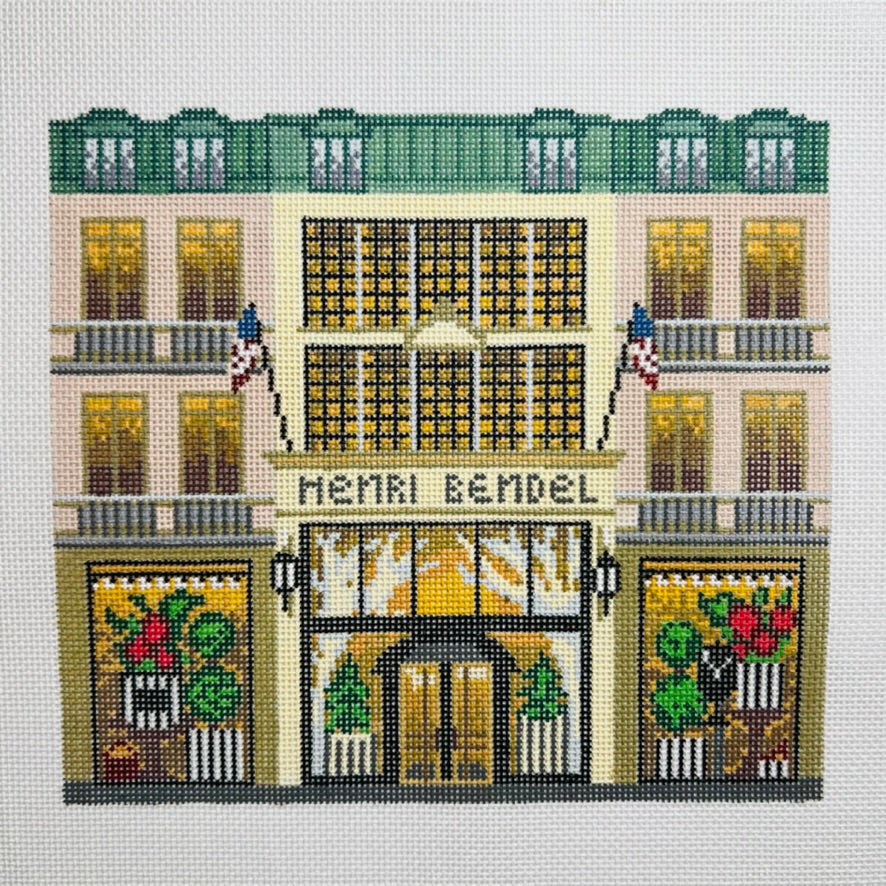 Bendel's Storefront needlepoint canvas - Bargello Needlepoint