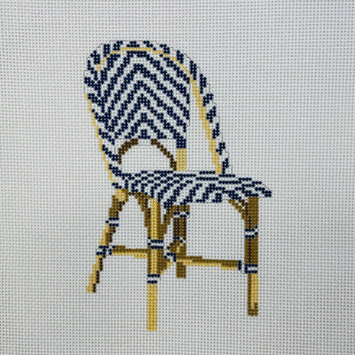 Bistro Chair Ornament needlepoint canvas - Bargello Needlepoint