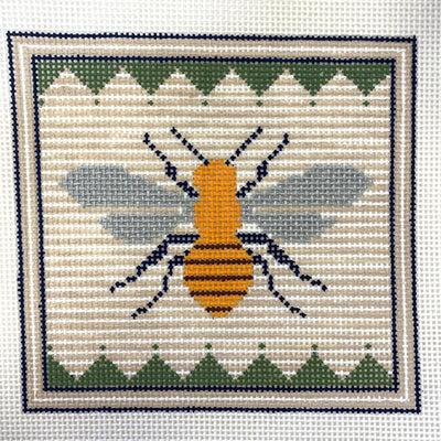 Bizzy Bee needlepoint canvas - Bargello Needlepoint