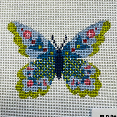 Blue Butterfly I needlepoint canvas - Bargello Needlepoint