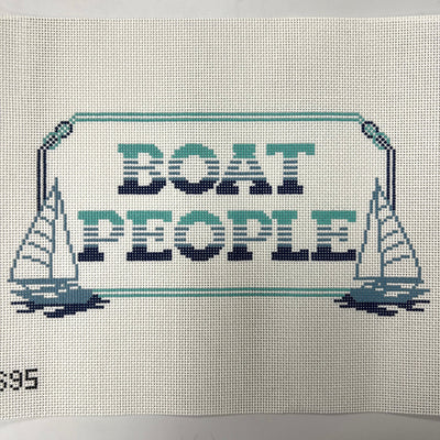 Boat People needlepoint canvas - Bargello Needlepoint