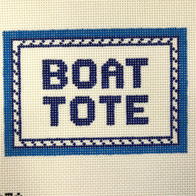 Boat Tote needlepoint canvas - Bargello Needlepoint