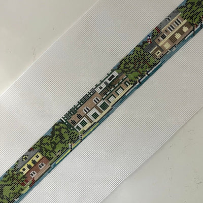 Boathouse Belt needlepoint canvas - Bargello Needlepoint