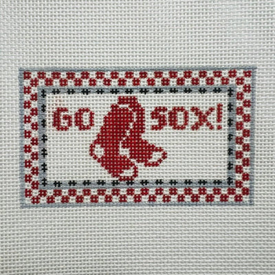 Boston Red Sox Insert/ Small Sign needlepoint canvas - Bargello Needlepoint