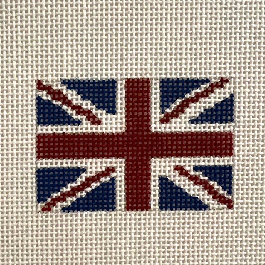 British UK Flag Insert needlepoint canvas - Bargello Needlepoint