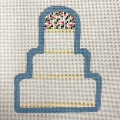 Brooke Wedding Cake needlepoint canvas - Bargello Needlepoint