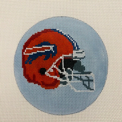 Buffalo Bills Round needlepoint canvas - Bargello Needlepoint