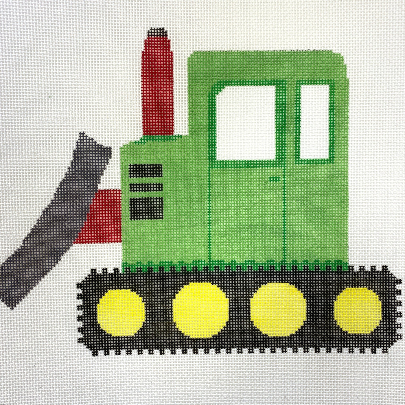 Bulldozer needlepoint canvas - Bargello Needlepoint