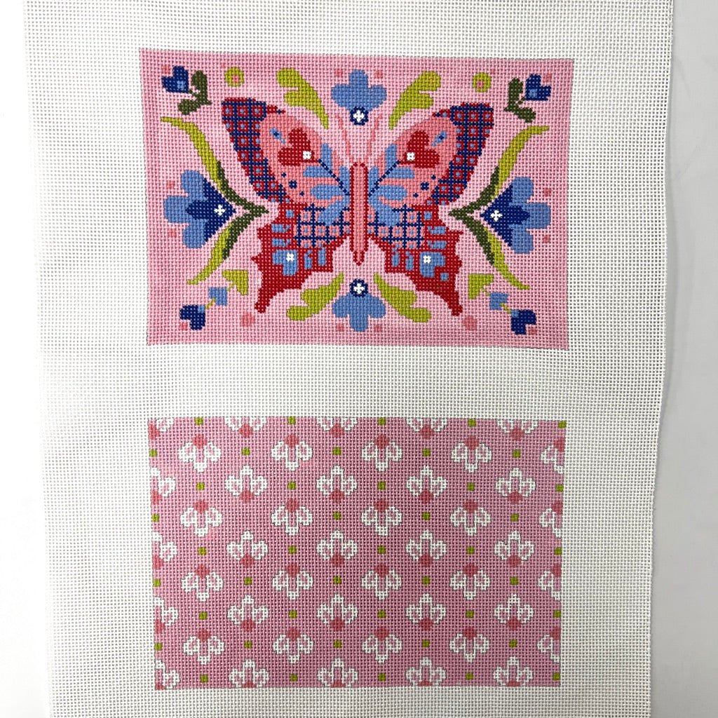 Butterfly Clutch Needlepoint Canvas