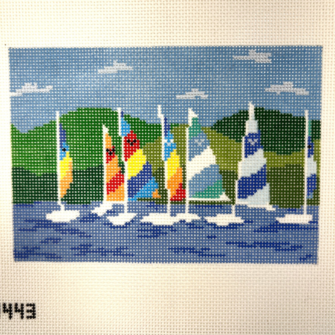 Butterfly Regatta needlepoint canvas - Bargello Needlepoint