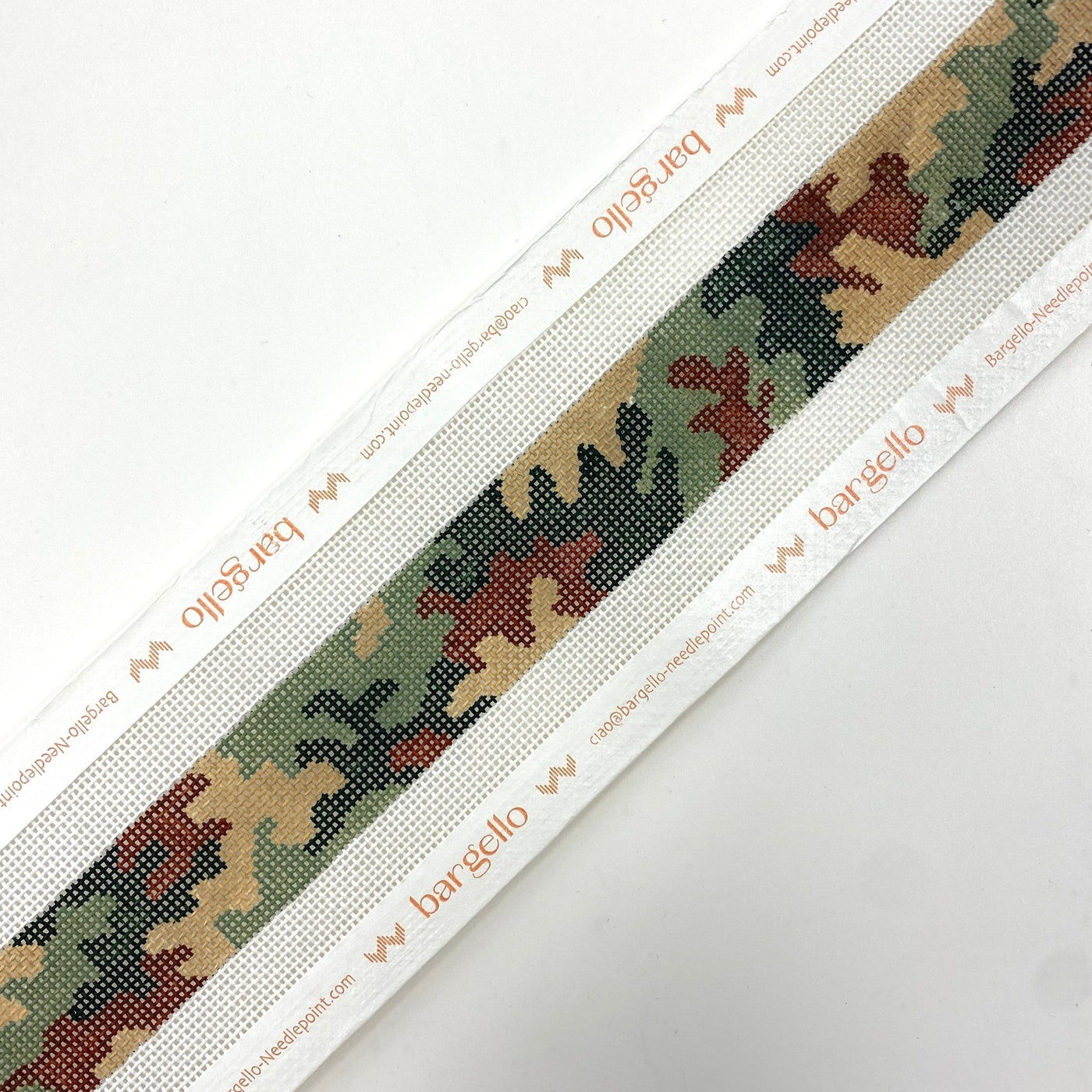 Camouflage Belt needlepoint canvas - Bargello Needlepoint