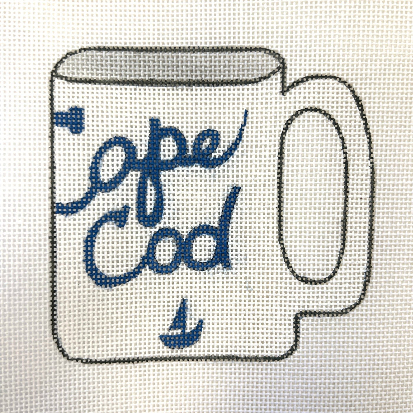 Cape Cod Mug needlepoint canvas - Bargello Needlepoint