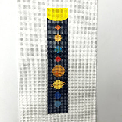 Celestial Bodies Key Fob needlepoint canvas - Bargello Needlepoint