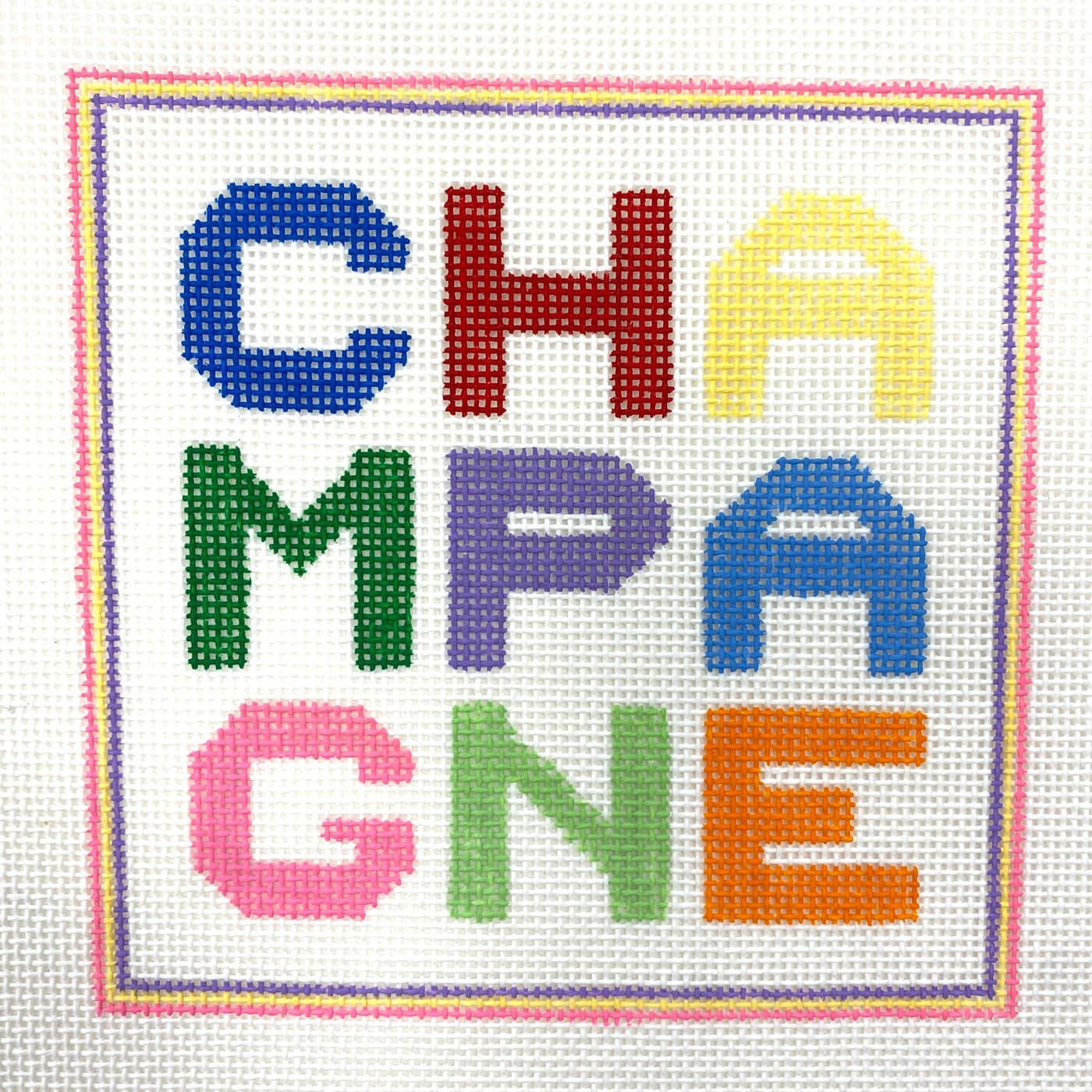 CHAMPAGNE needlepoint canvas - Bargello Needlepoint