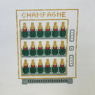 Champagne Vending Machine needlepoint canvas - Bargello Needlepoint