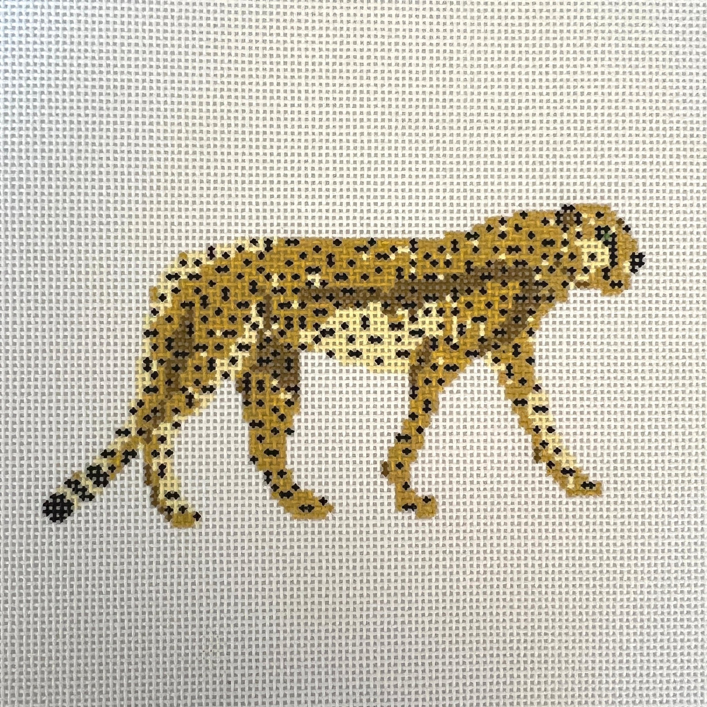 Cheetah Ornament needlepoint canvas - Bargello Needlepoint